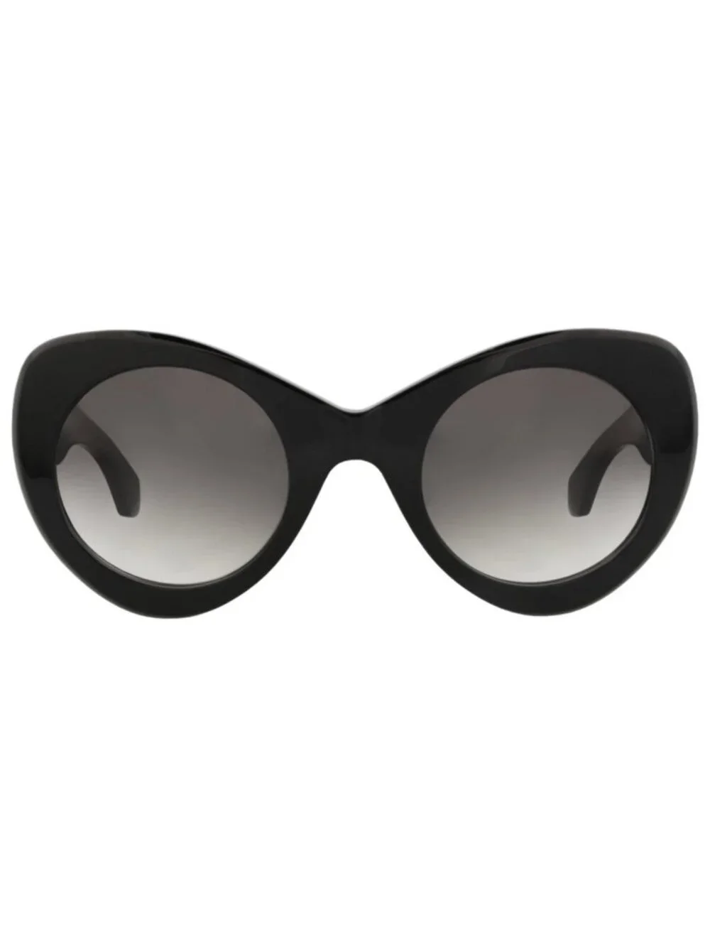 New Alaia Women's Sunglasses Cat Eye Recycled Acetate Frame Black Black Grey